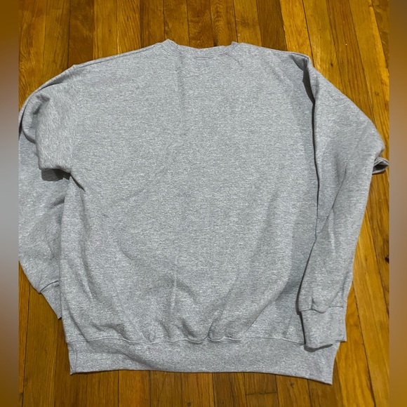 Champion Gray Crewneck Sweatshirt with Maroon Harvard Script - Picture 3 of 3